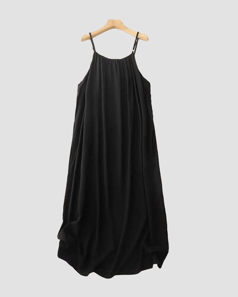 Oriana sleeveless cami maxi dress - detail view