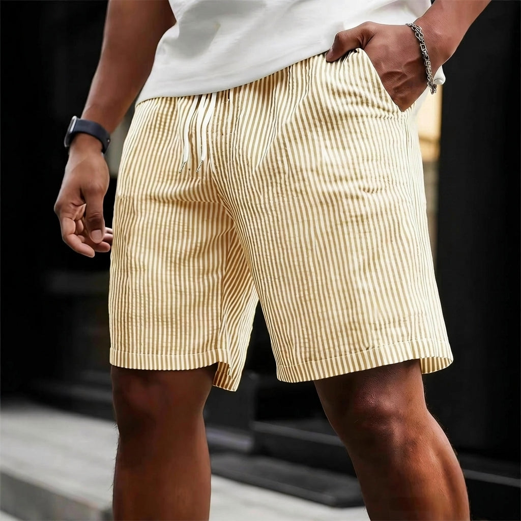 Orson striped cargo shorts - side view