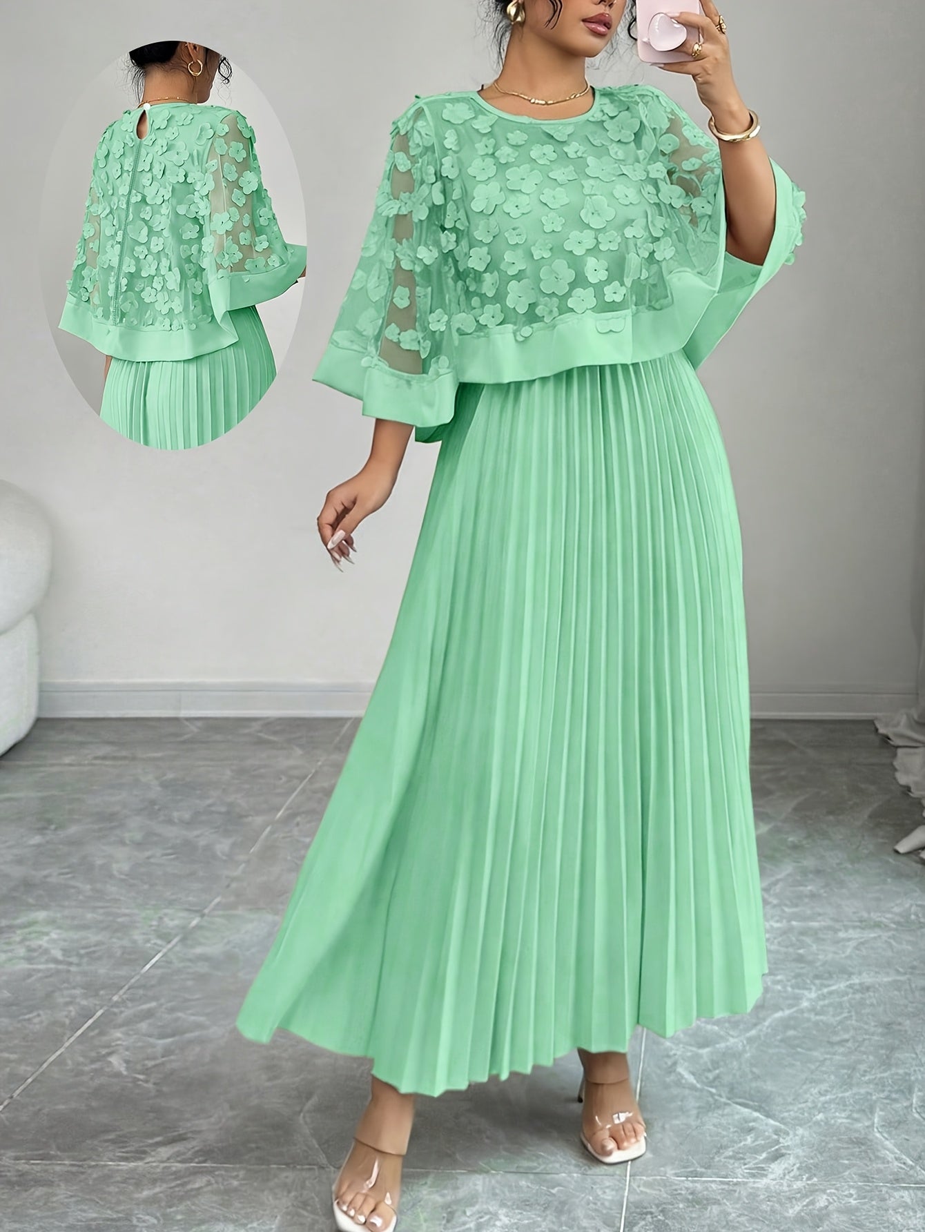 Palmira fall wedding guest maxi dress - full look