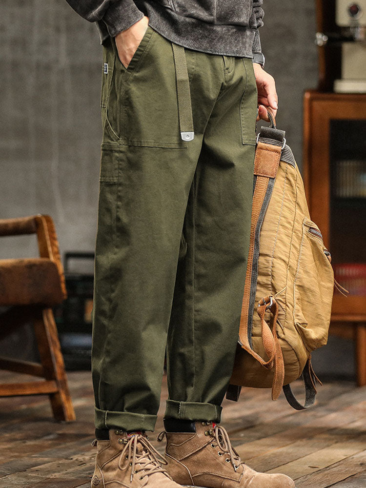 Peregrine cotton utility trousers - side view
