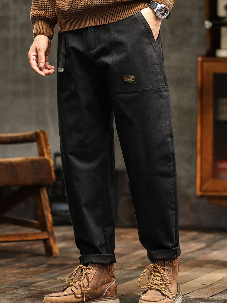 Peregrine cotton utility trousers - detail view