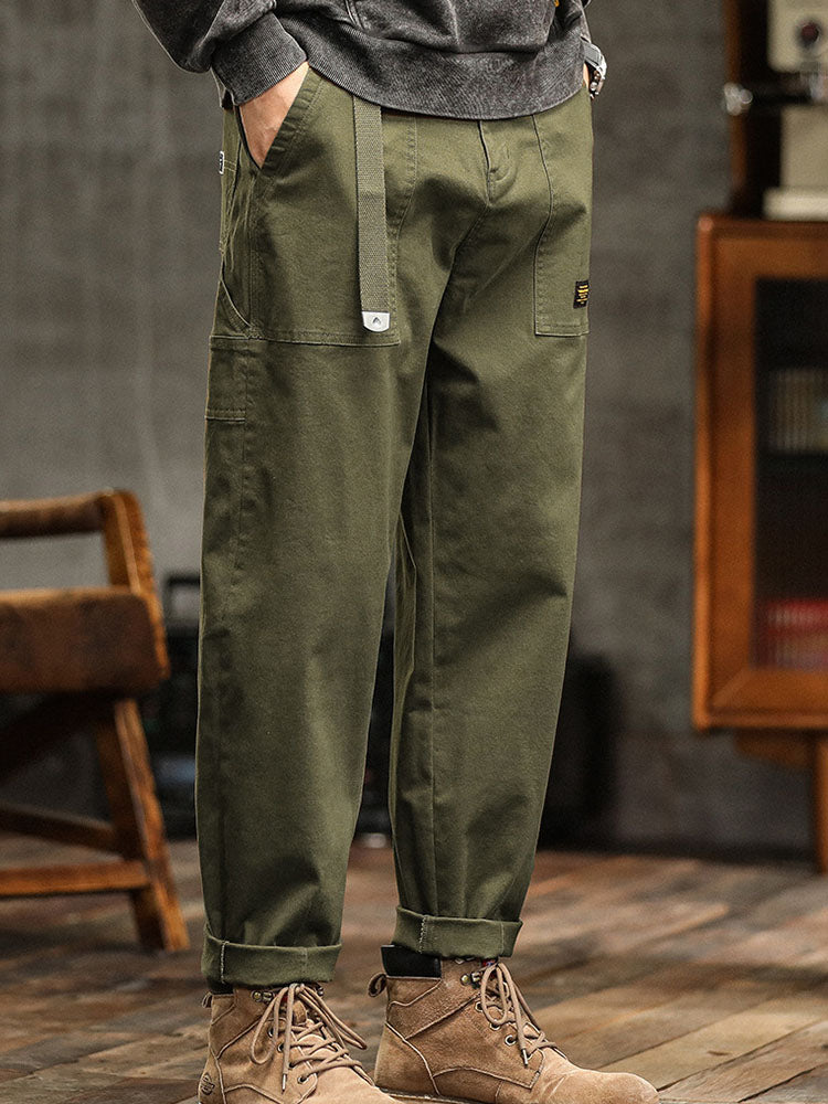 Peregrine cotton utility trousers - styled view