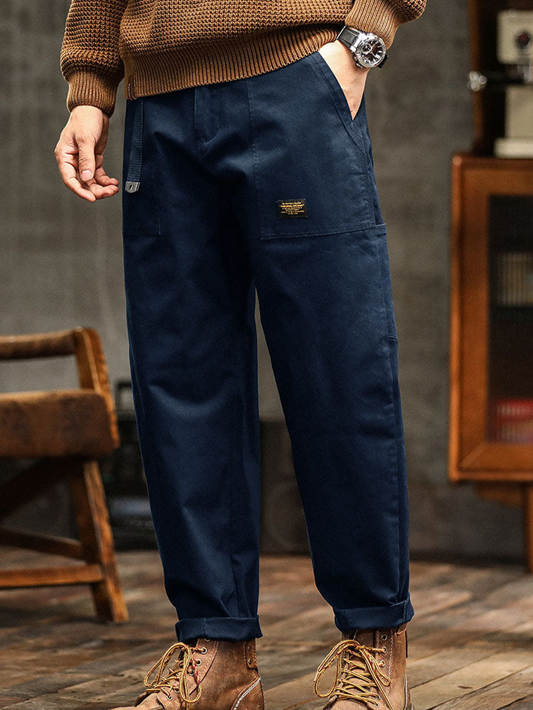 Peregrine cotton utility trousers - styled view