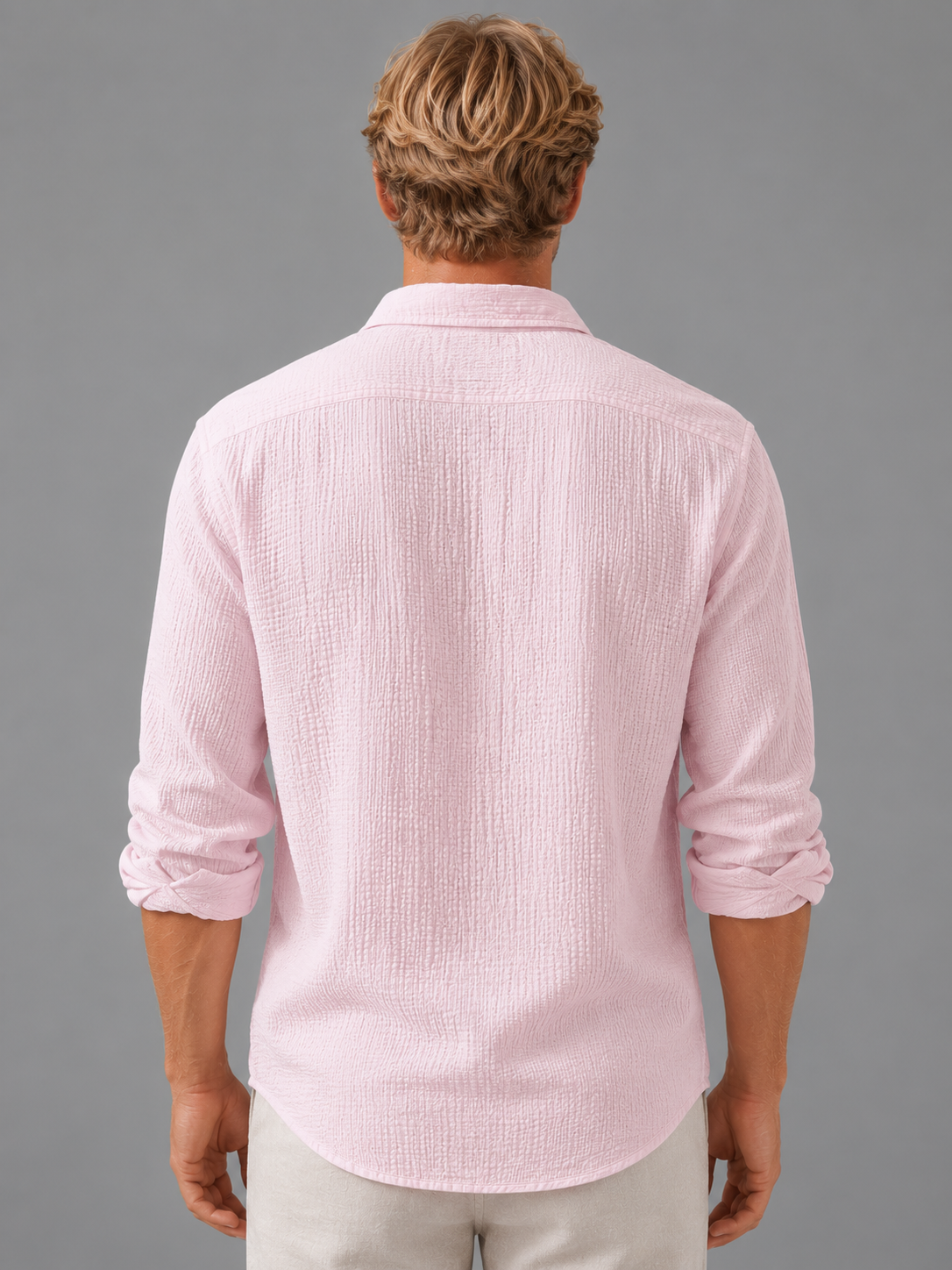 Roscoe linen-knit polo - side view