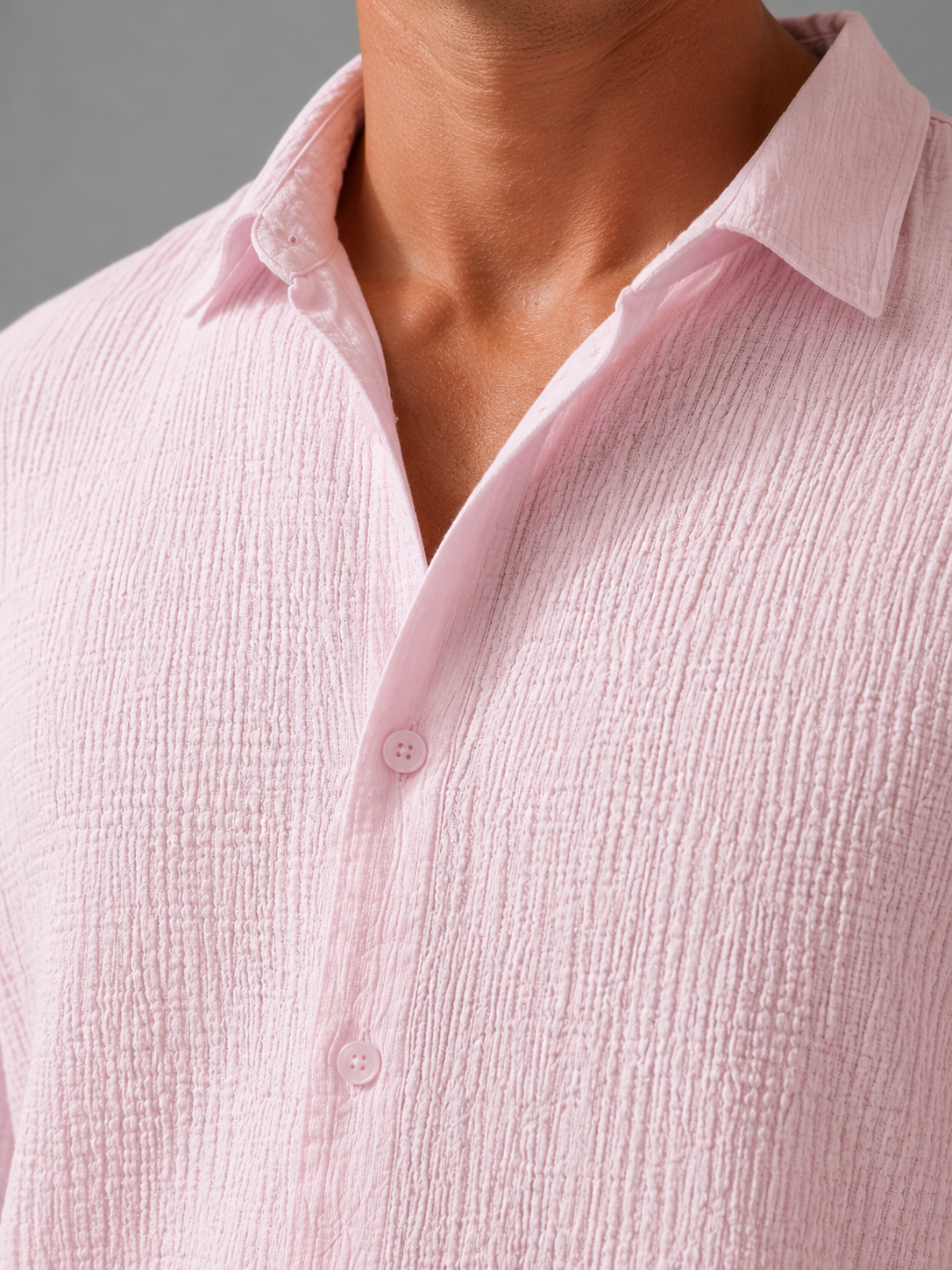 Roscoe linen-knit polo - back view