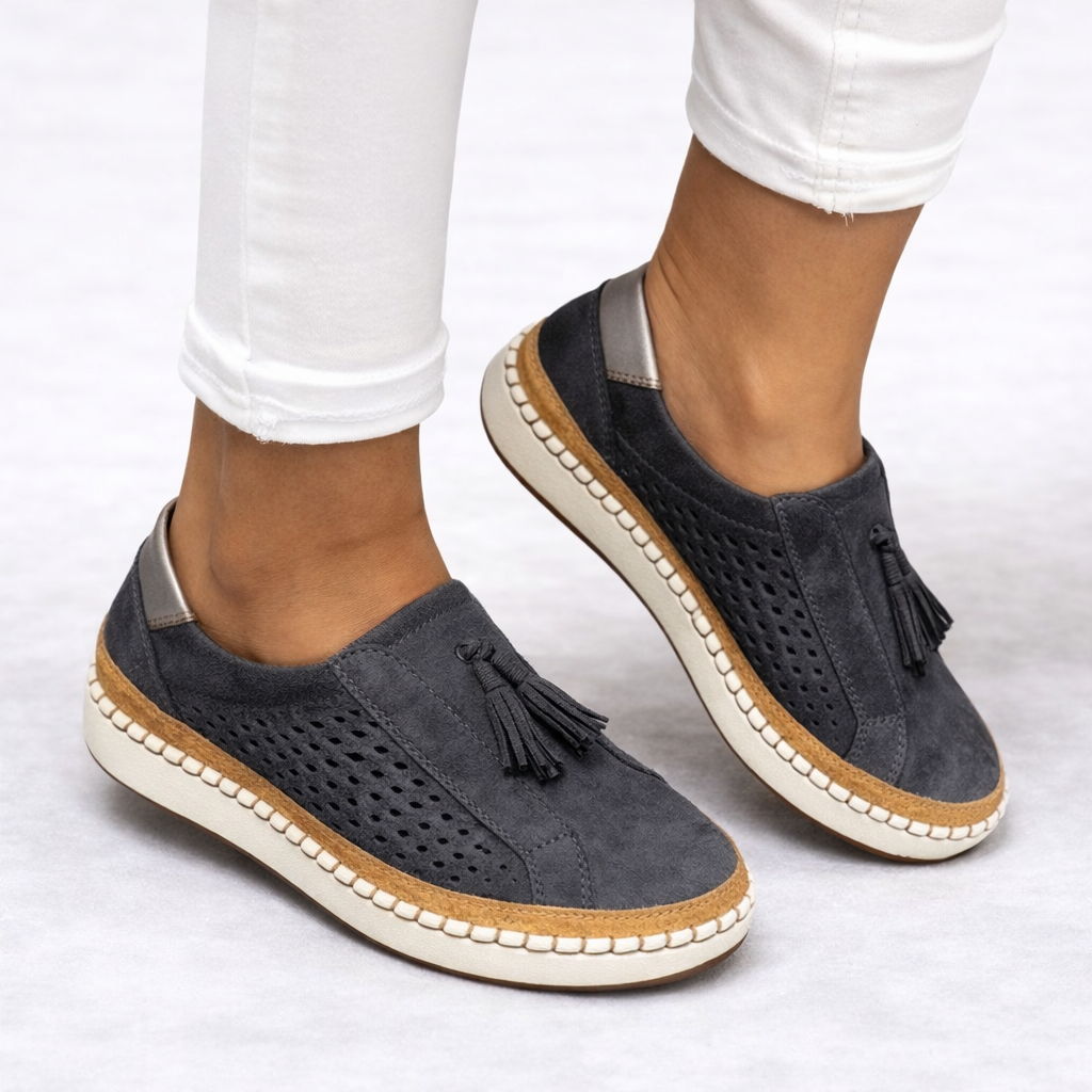 Sara orthopedic comfort slip-on shoes - color Black