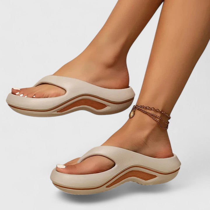 Seraphine lightweight EVA slide sandals - back view