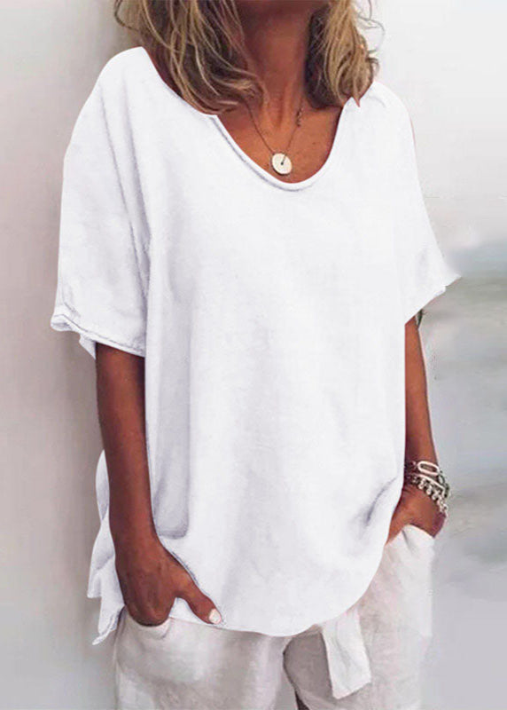 Solange loose-fit linen shirt - side view