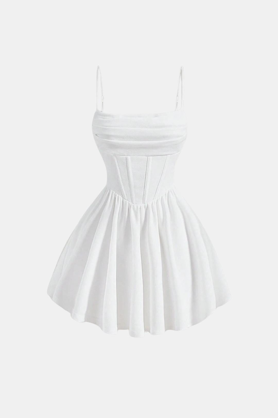 White dress on a white background