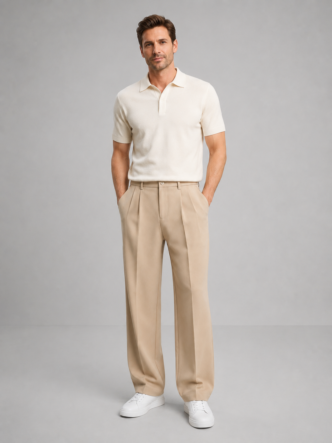 Sylvan tailored cargo pants - back view