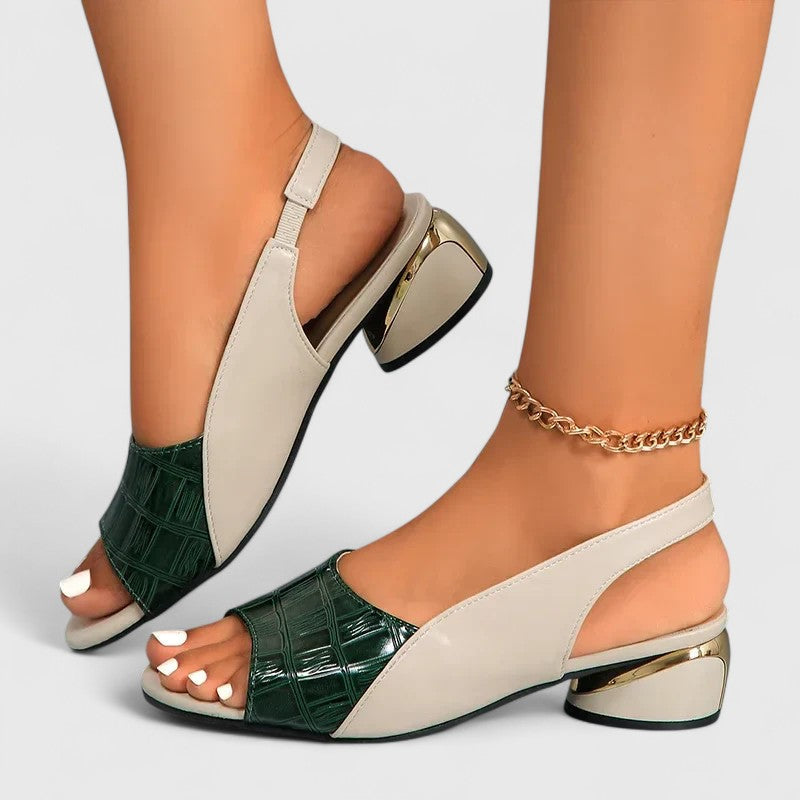 Temperance leather open-toe sandals - side view