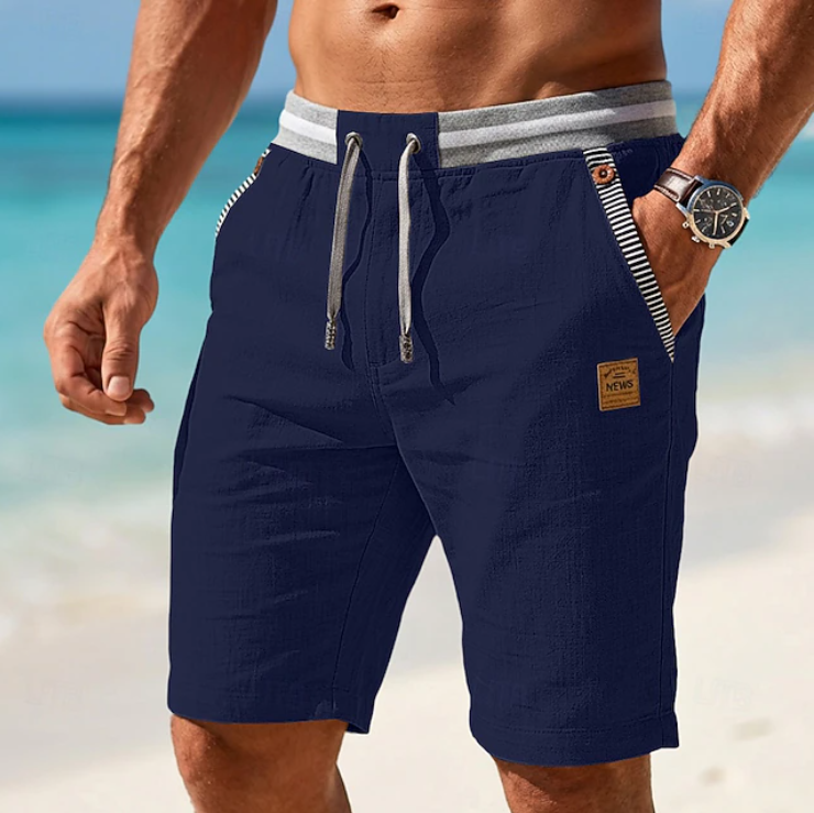 Theron lace-trim shorts - styled view