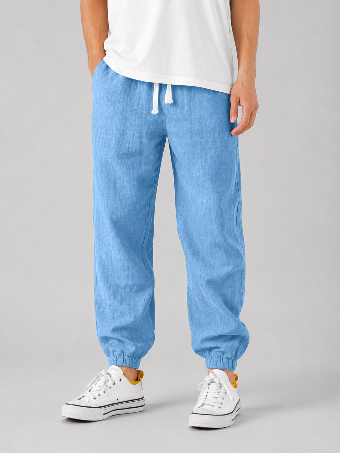 Tobias linen tailored trousers - front view