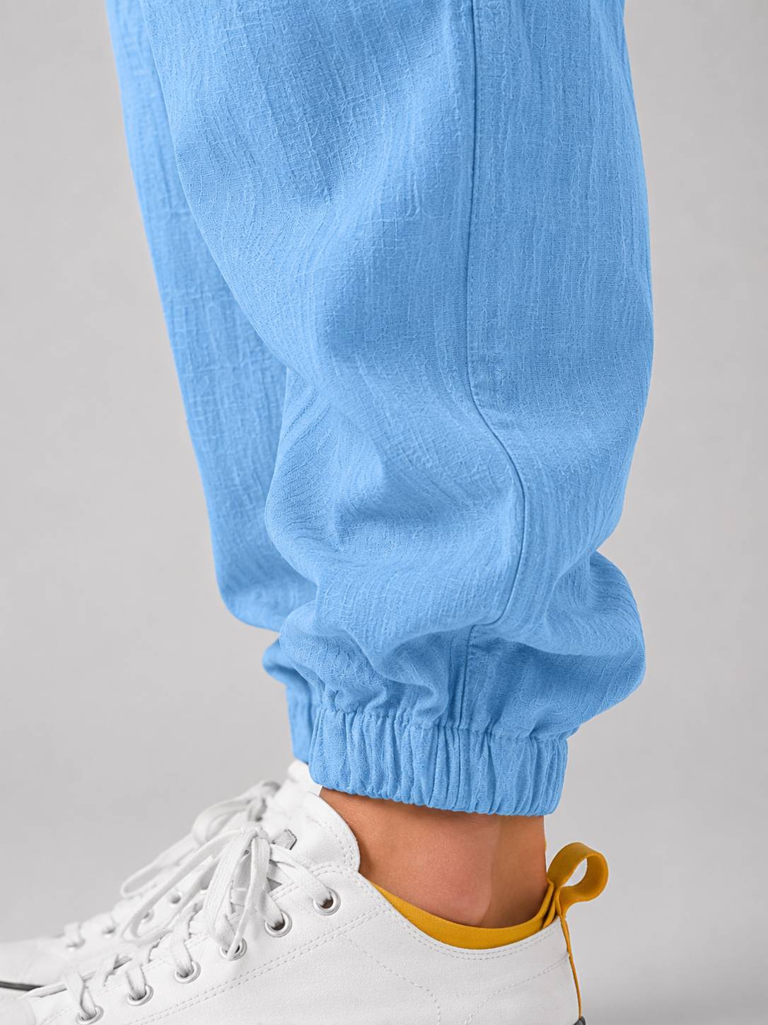 Tobias linen tailored trousers - back view