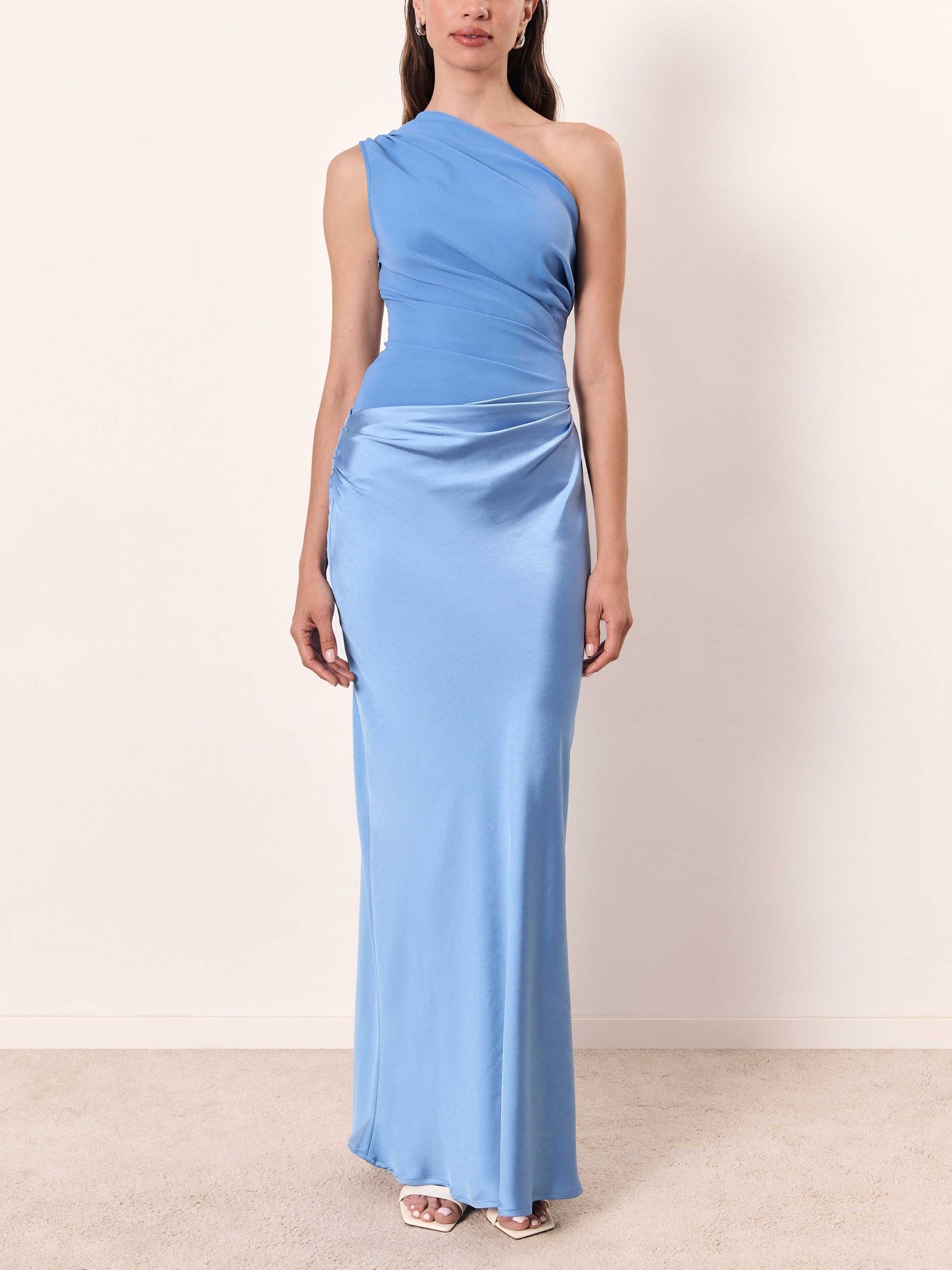 Trude one shoulder maxi evening dress - additional angle 2