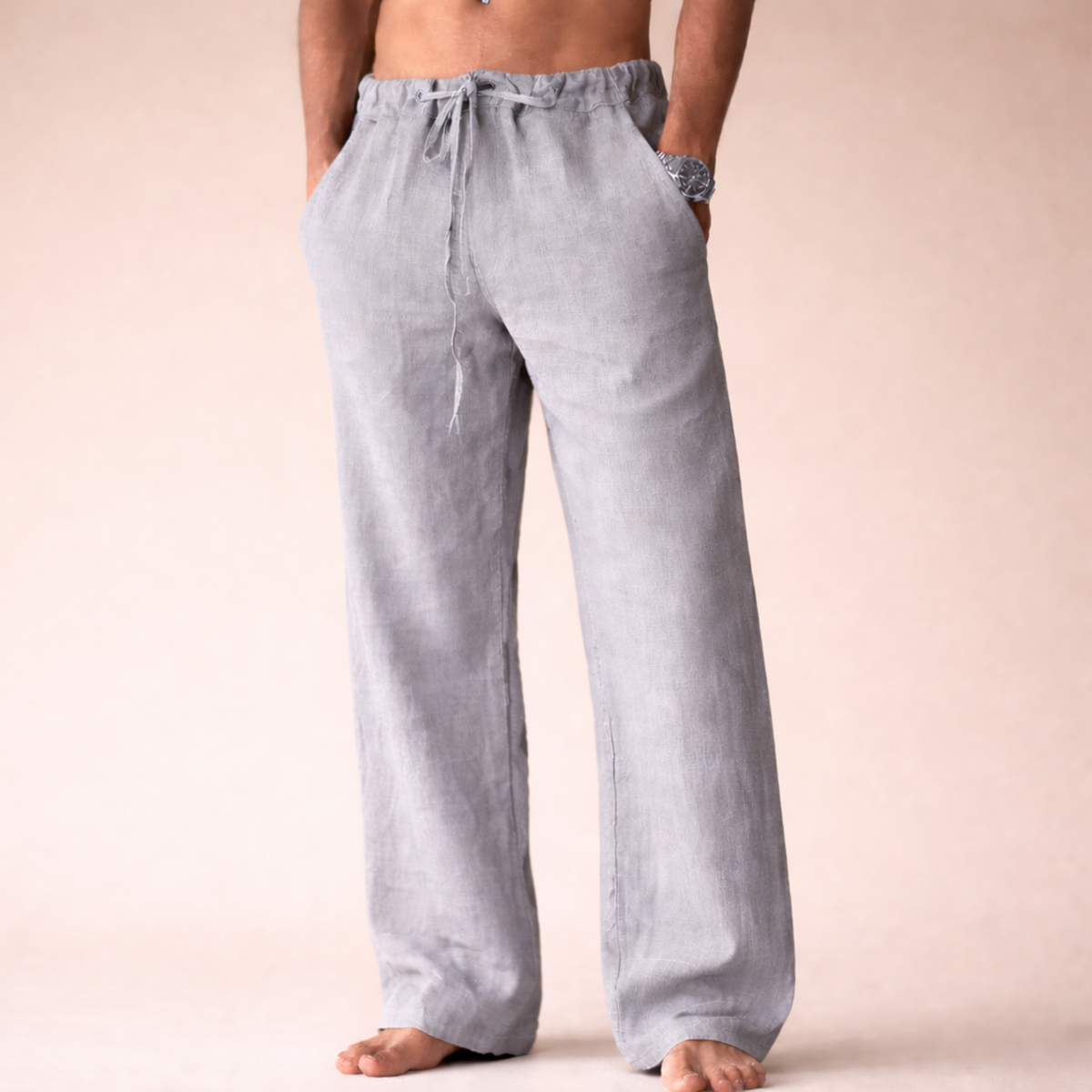 Tybalt linen trousers - styled view