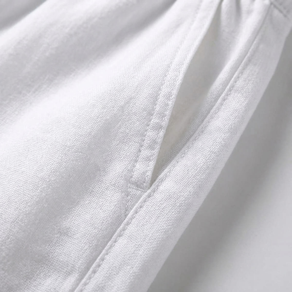Ulysses linen track pants - styled view