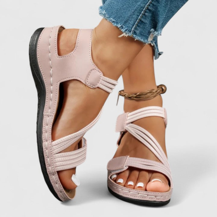 Undine arch-support orthopaedic sandals - back view