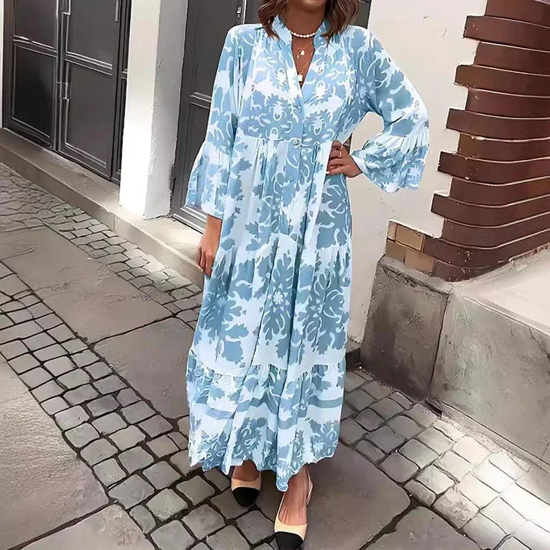 Vilma floral midi dress - side view