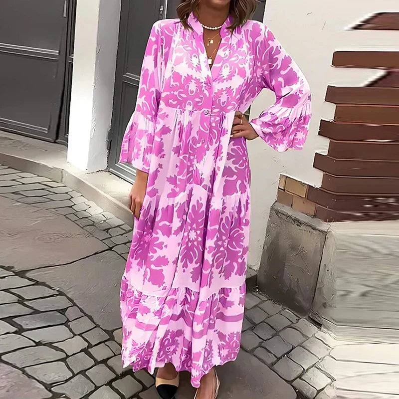 Vilma floral midi dress - styled outfit