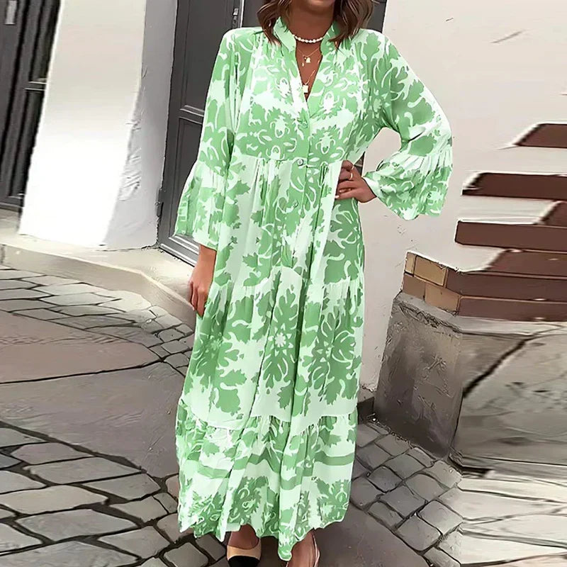 Vilma floral midi dress - full look
