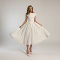Vivienne A line midi dress - front view
