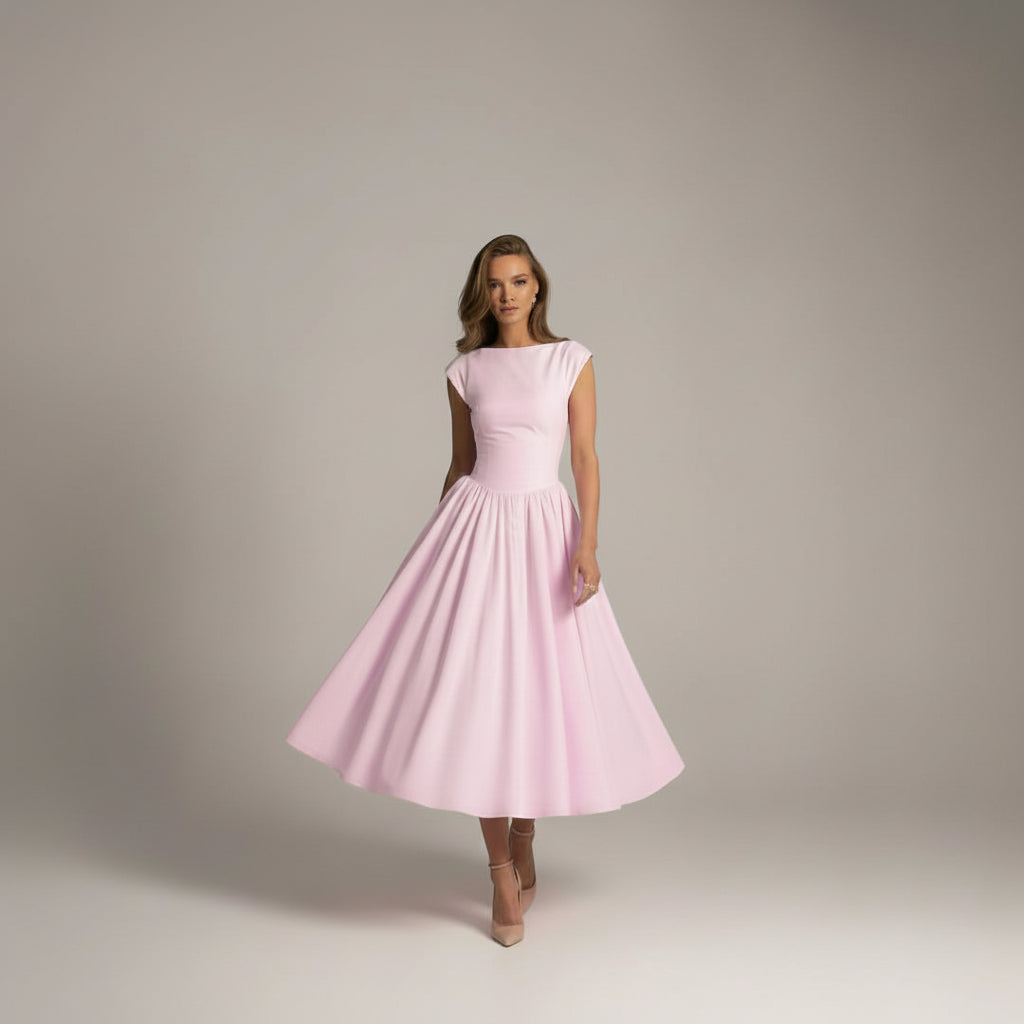 Vivienne A line midi dress - color options