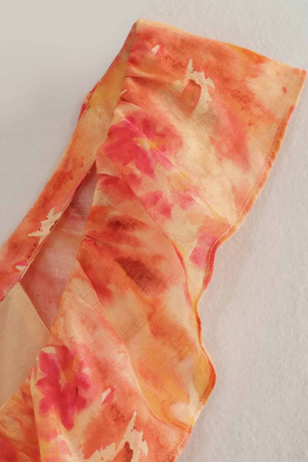 Wanda ruffle strap floral maxi dress - additional angle 4
