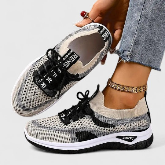 Wisteria orthopaedic cushioned sneakers - styled view