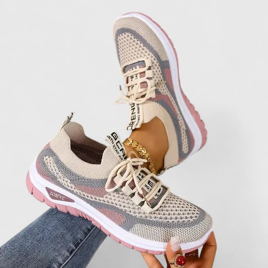 Wisteria orthopaedic cushioned sneakers - back view