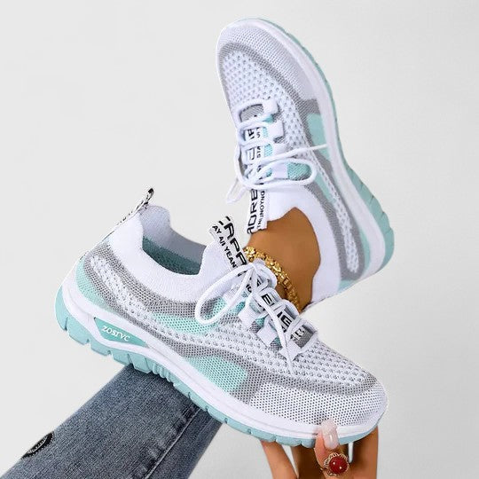 Wisteria orthopaedic cushioned sneakers - styled view