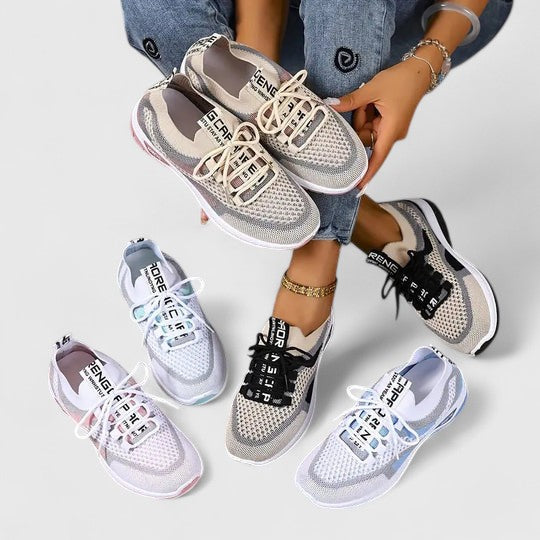 Wisteria orthopaedic cushioned sneakers - styled view
