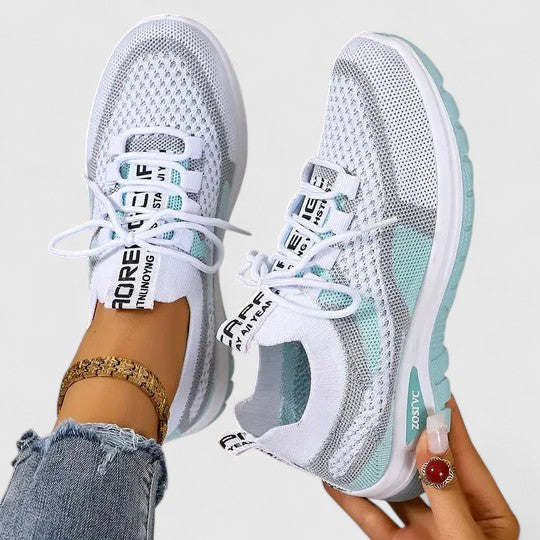Wisteria orthopaedic cushioned sneakers - styled view