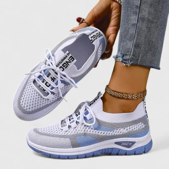 Wisteria orthopaedic cushioned sneakers - styled view