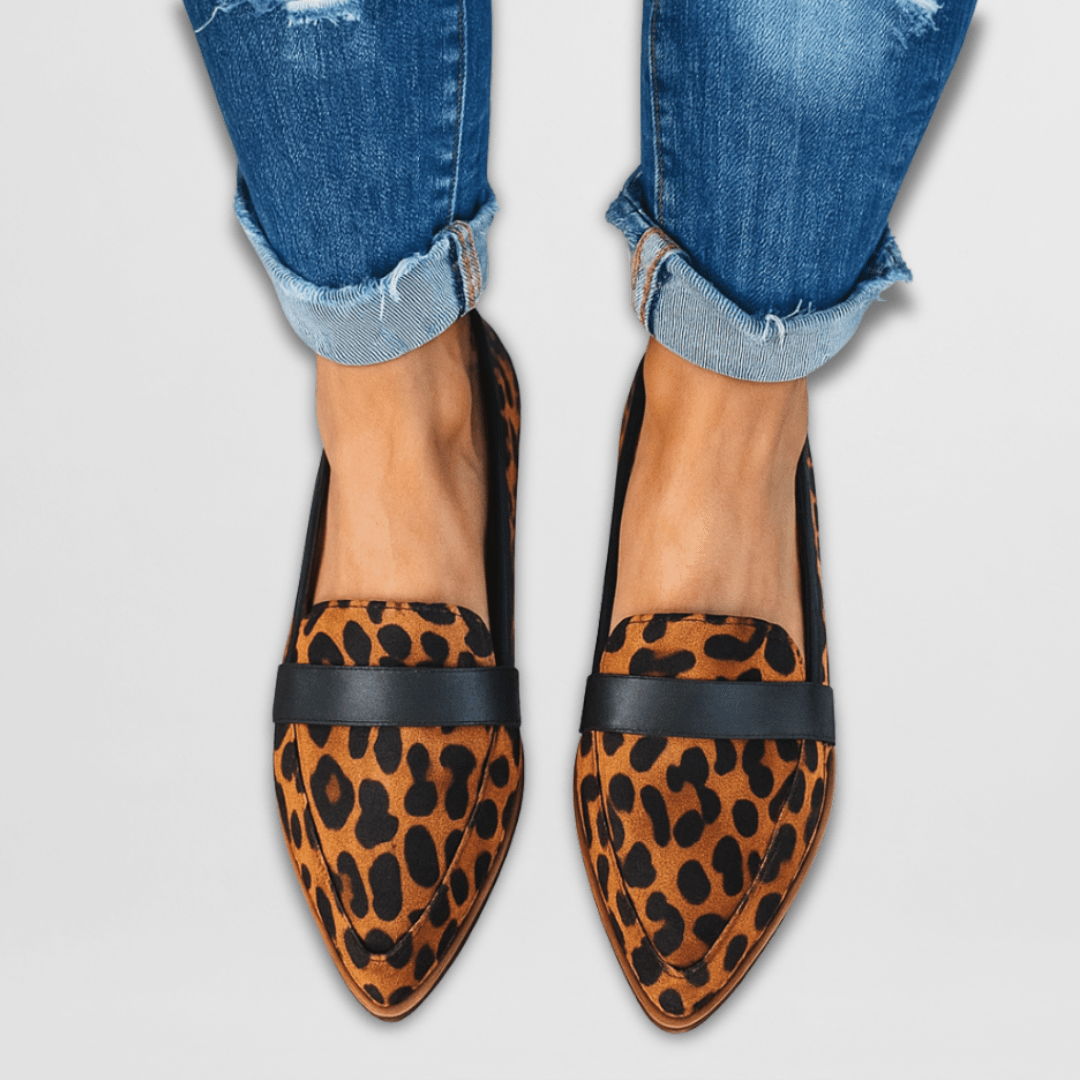 Xanthe suede orthopaedic loafers - detail view