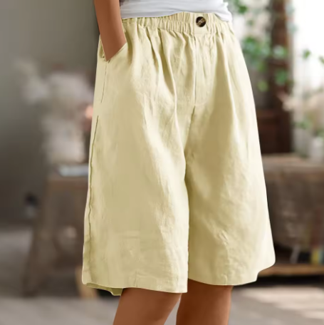 Yolanda classic denim shorts - back view
