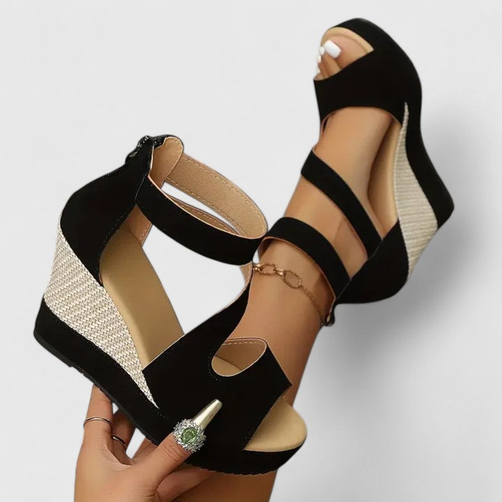 Zinnia orthopaedic wedge sandals - front view