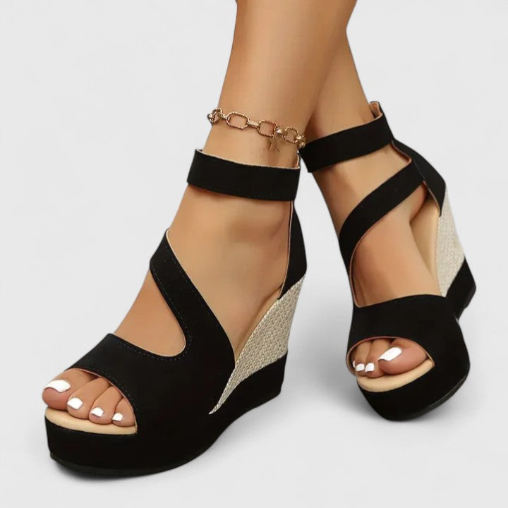 Zinnia orthopaedic wedge sandals - styled view